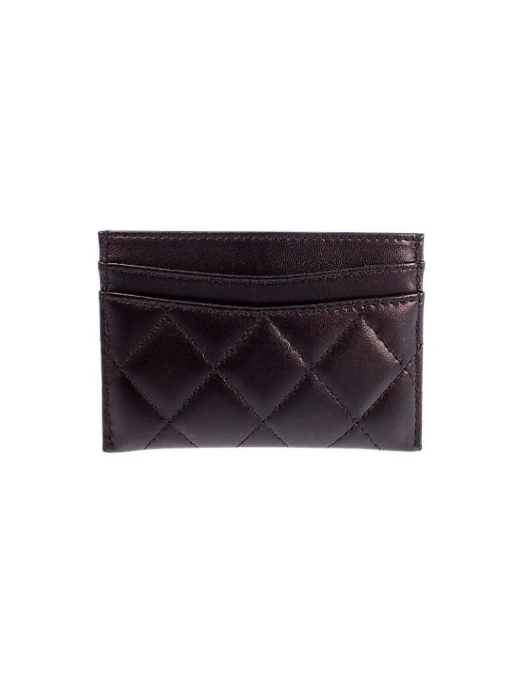 Chanel Classic Card Slot Includes Lambskin Black